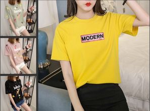 【廣州服裝批發夏季t恤女士短袖批發男女t恤批發庫存尾貨清倉】- 